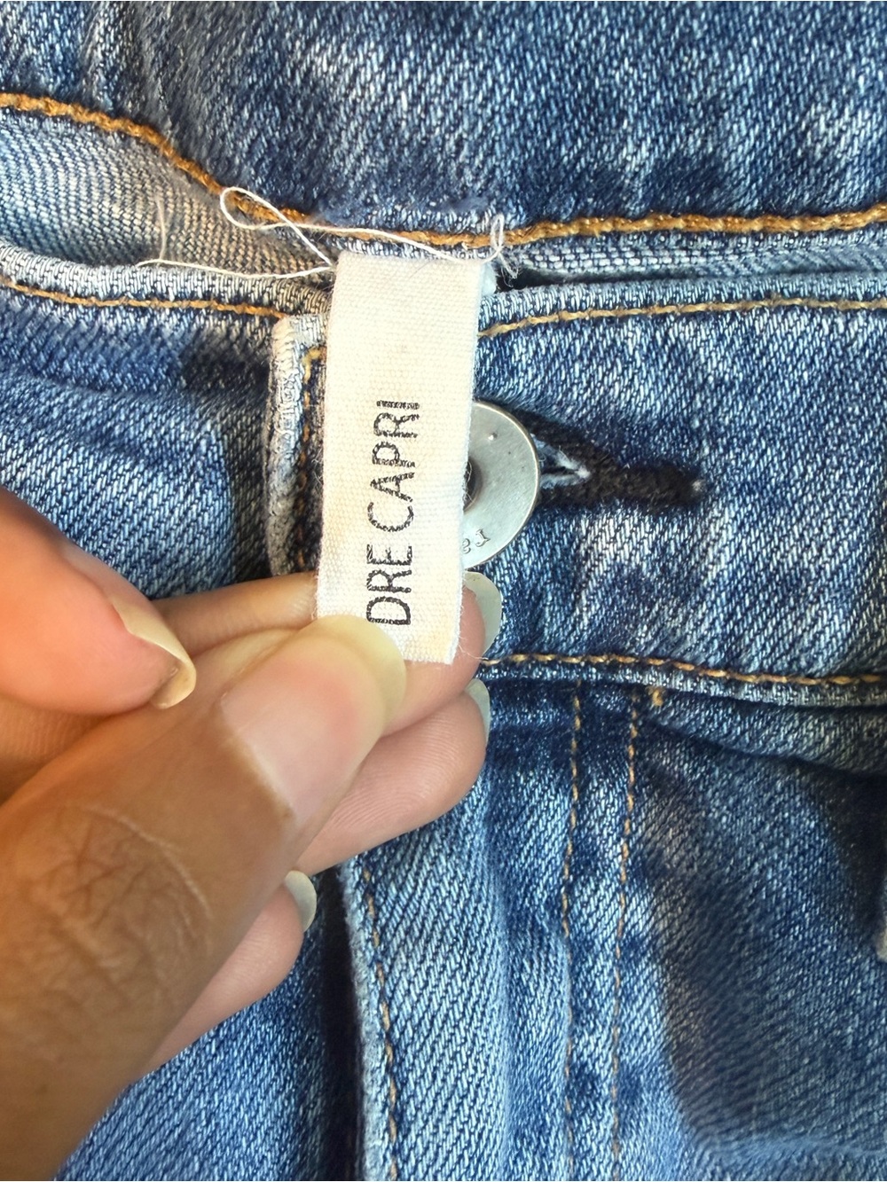Rag & Bone Dre Paint Splatter Capri Jeans - Picture 6 of 7